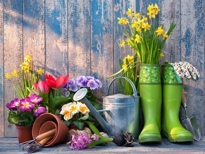 Pret in de tuin met pasen