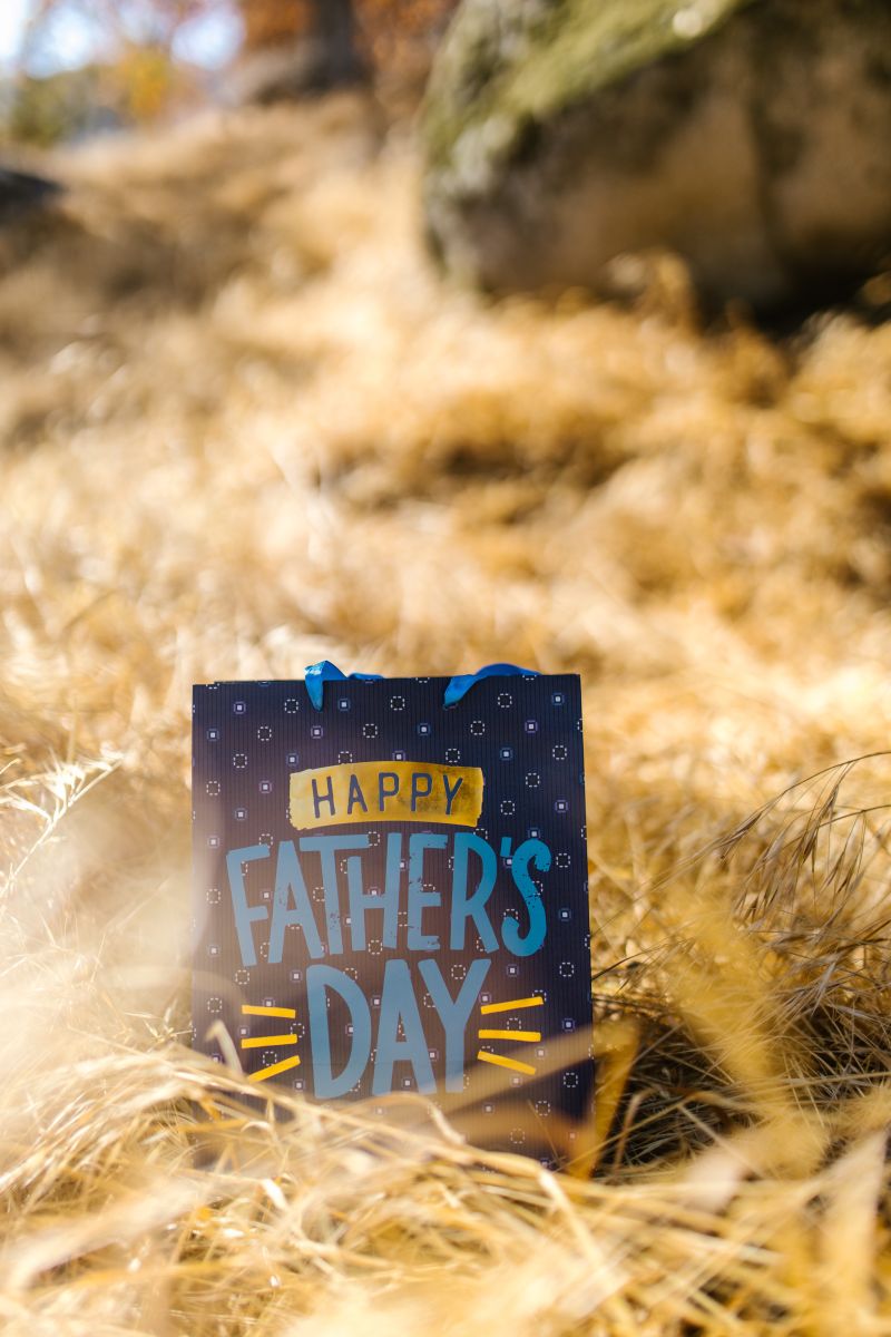 Father's Day gift on hay