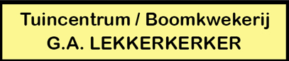 Logo Tuincentrum G.A. Lekkerkerker