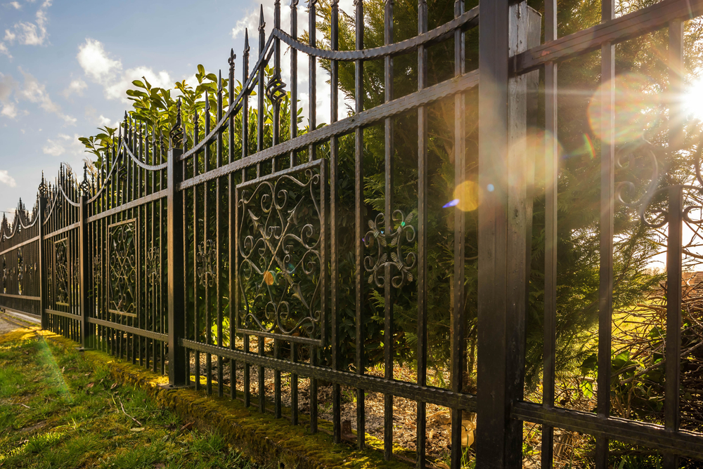 Ijzeren hekwerk tuin