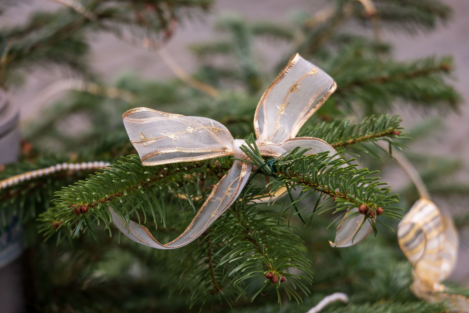 Kerstversiering in kerstboom