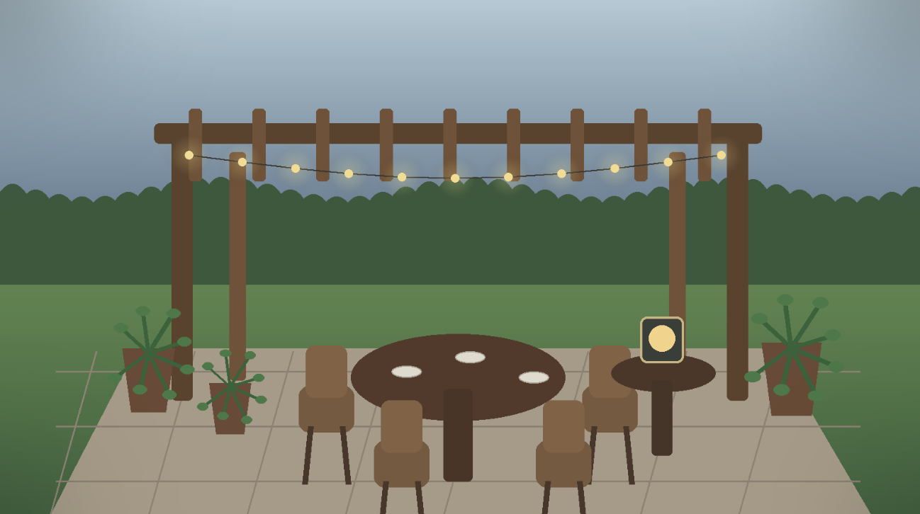 Relaxing Game Night Garden