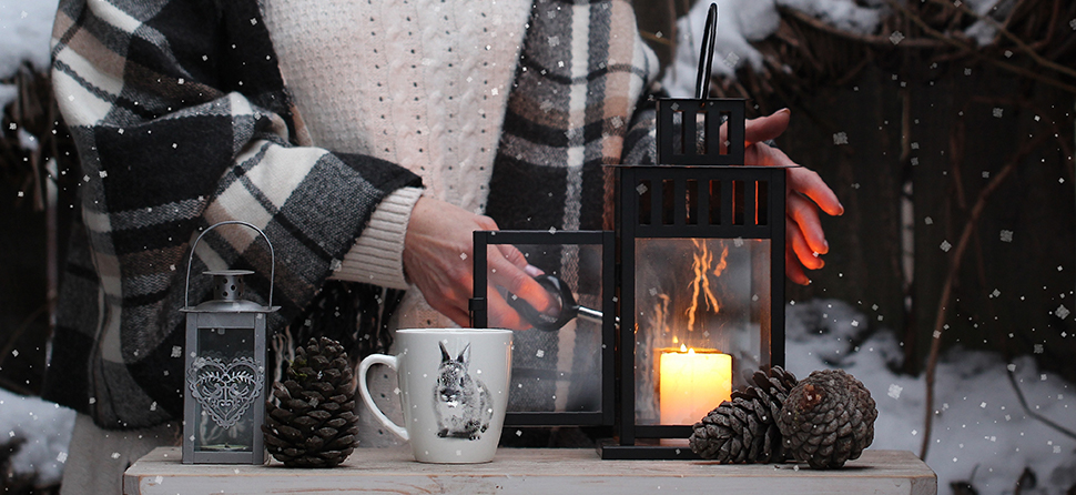 Winter tuin verlichting